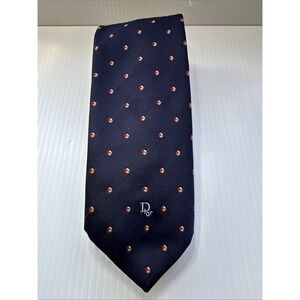 Christian‎ Dior Silk Tie Vintage with Print Tasteful Logo Dior